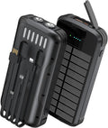 Solar Charger Power Bank, PD 20W Fast Charging External Batter, 40000mAh by SOXONO