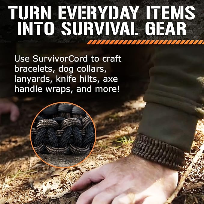 TITAN Survival Patented Paracord 550 - 25ft - Image 4