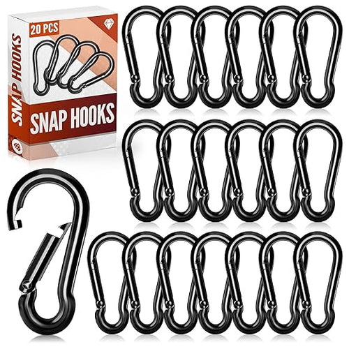 20 Pcs Spring Snap Hooks, 2 Inch Carabiner Clip, Heavy Duty Carabiners Snap by ZAUGONTW