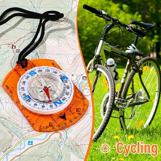 20 Pcs Acrylic Orienteering Compass Hiking Backpacking Survival Reliable - Image 5