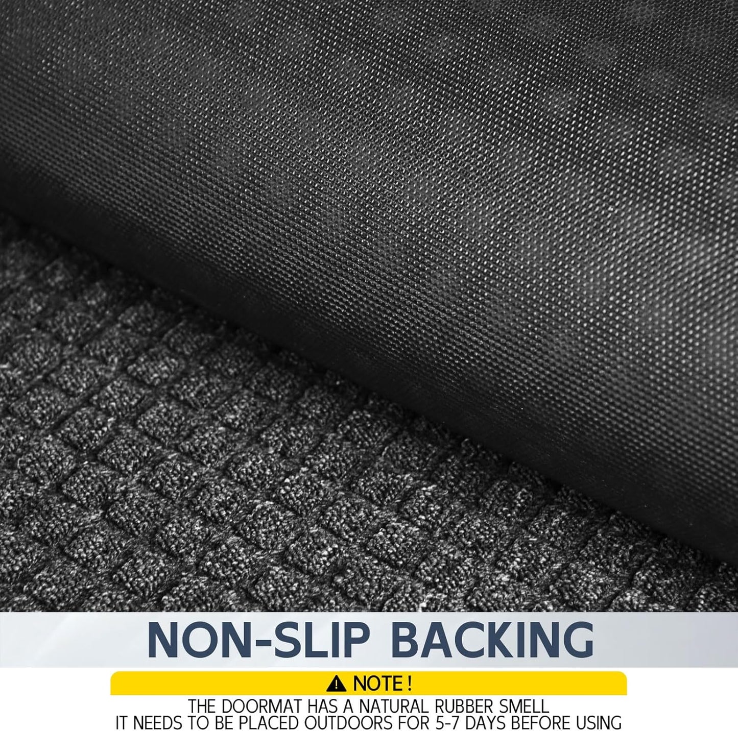 Indoor Outdoor Front Door Mats, 72" x 36" Rubber Backing Non Slip Durable Welcome Floor Mats for Patio, Garage Entrance, Stain and Fade Resistant Commercial Doormats for High Traffic