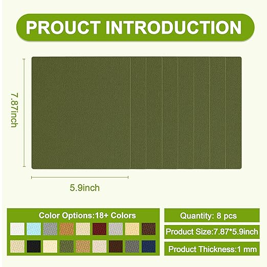 Besezx Canvas Repair Patch, Outdoor Gear Patch, 7.87x5.9 Inches 8PCS, - Image 2