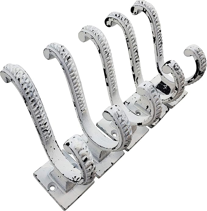 Claimed Corner Iron Scroll Coat Hooks - Image 6