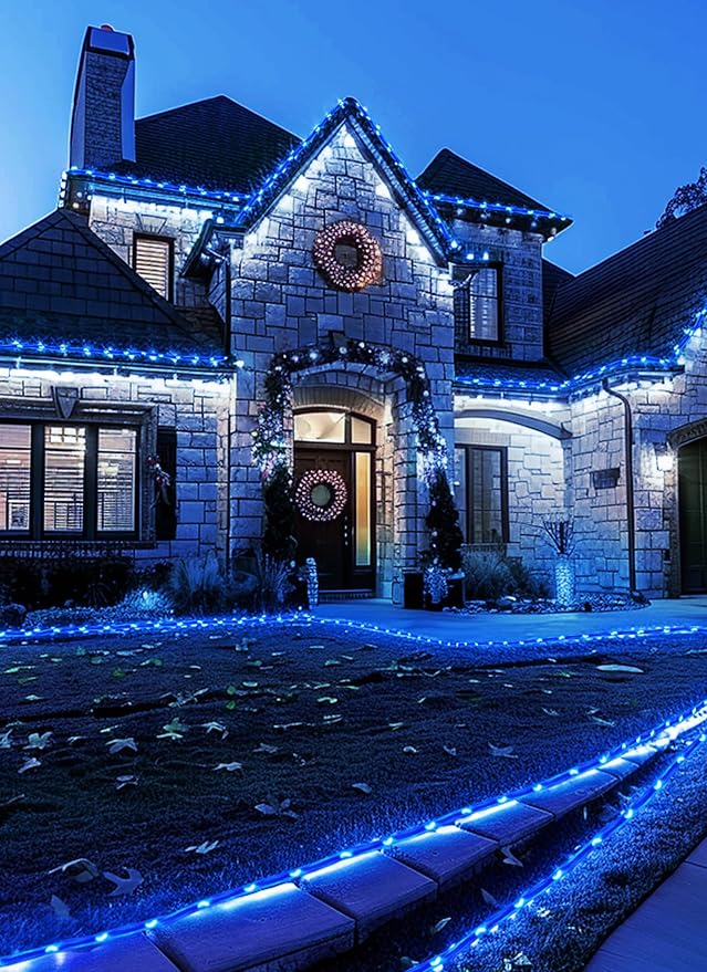 Brightown Solar String Lights Outdoor, 39FT 100 LED Rope Lights Solar Powered - Image 5