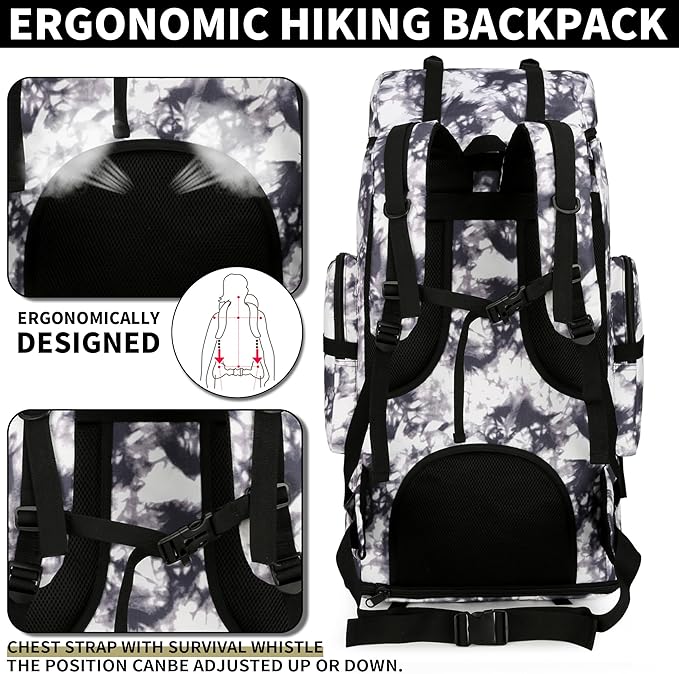 Hiking Backpack for Men 70L/100L Camping Backpack Military Rucksack Molle 3 - Image 5