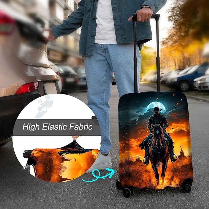 Luggage Cover Protector for 26-28 Inch Suitcases, TSA Approved Elastic Travel - Image 4