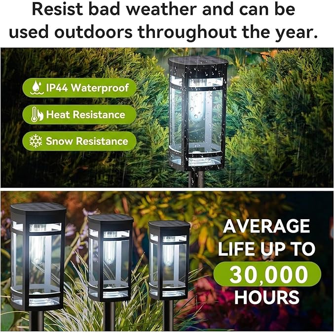 EXCMARK 12 Pack Solar Lights Outdoor Waterproof - Image 6