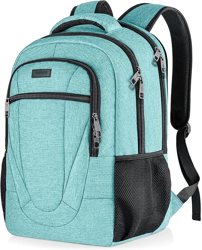 BIKROD Teal Backpack for Women and Men, Extra Large School Backpacks for Teens by PRISTINEBAGUS