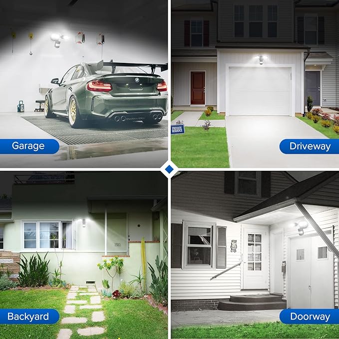 SANSI Eco Series 18W 1800LM LED Motion Sensor Outdoor Lights, Energy Saving - Image 6