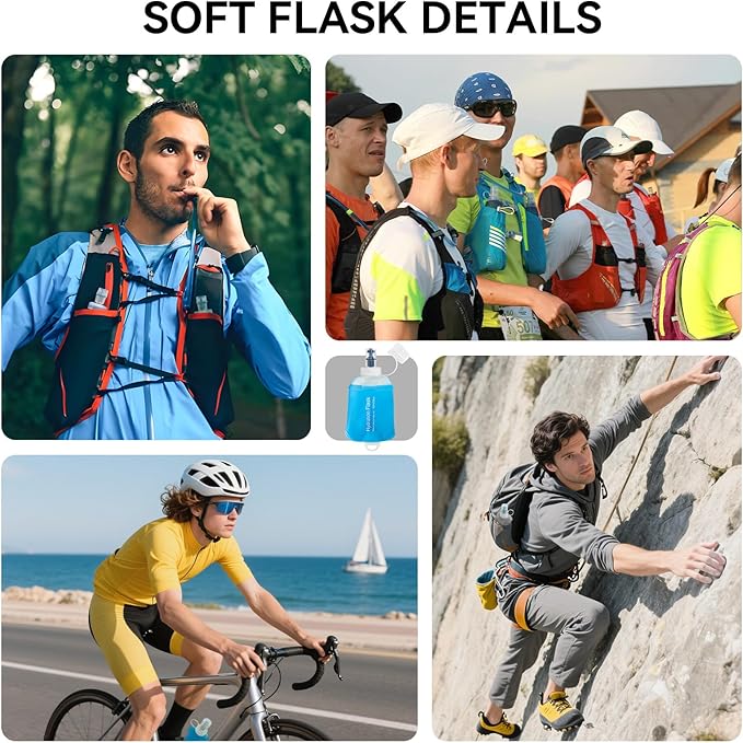 500ml Soft Flask Soft Water Bottle - Image 6