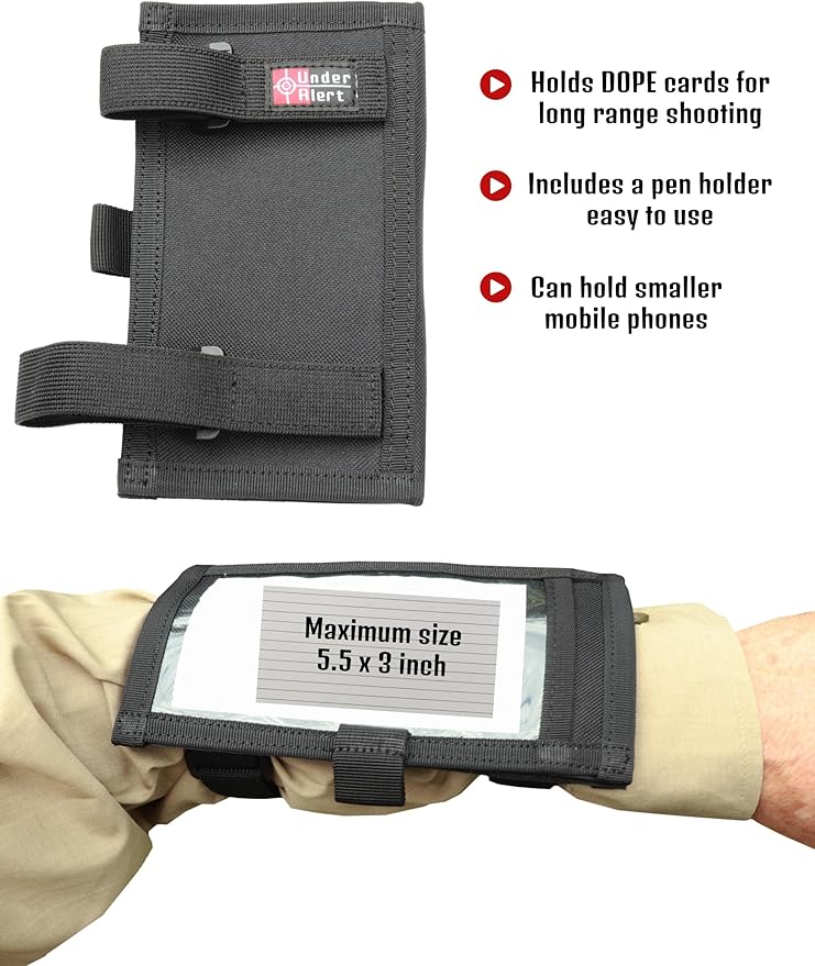 Underalert Tactical Wristband Dope Card Holder Sniper Data Book Quarterback - Image 5