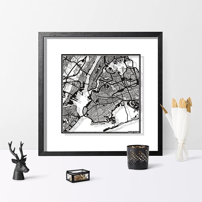 Washington D.C.s Cut Map framed by O3 Design Studio, 18x18 inches, paper - Image 8