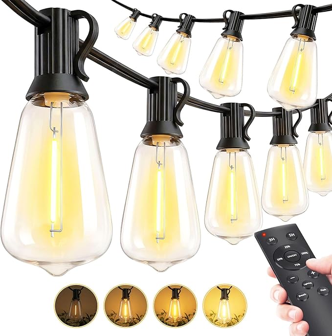MGVIH Outdoor String Led Patio Lights - 200Ft 60M Outside Waterproof Light by MGVIH