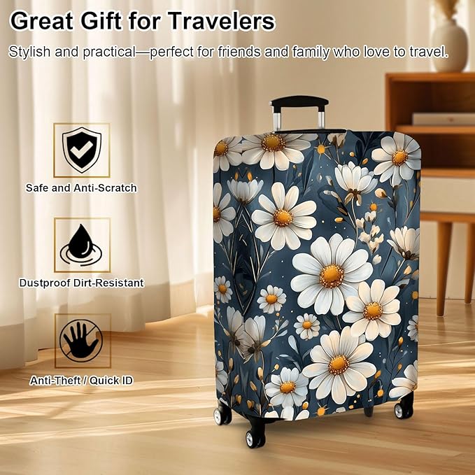 Luggage Cover Protector for 26-28 Inch Suitcases, TSA Approved Elastic Travel - Image 7