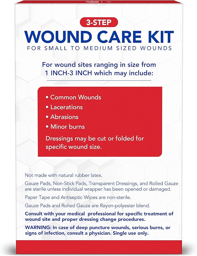 All Health Wound Care Kit & First Aid Supplies, 40 Piece | - Image 7