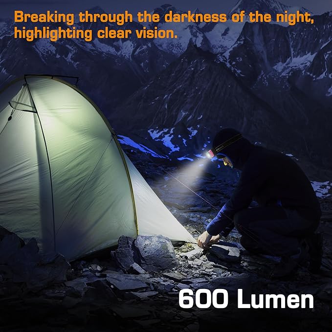 EverBrite 600 Lumen Headlamp, Rechargeable Headlight - Image 8
