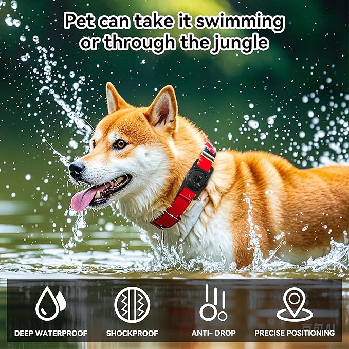 GOCII for Airtag Dog Collar Holder 2 Pack, Waterproof Dog Collar Holder for - Image 6