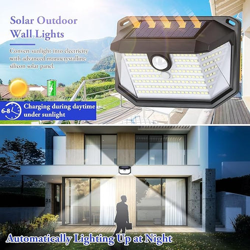 6-Pack Solar Wall Lights Outdoor - Image 2