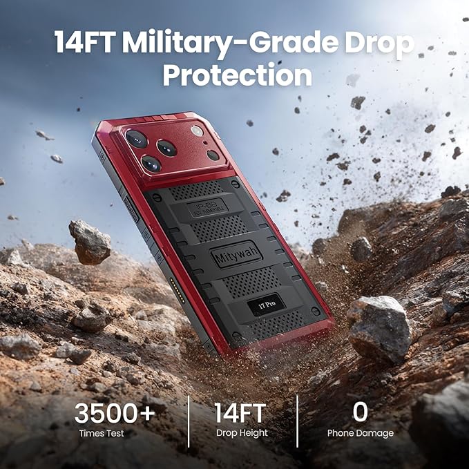Mitywah Waterproof Case for iPhone 17 Pro, Rugged Metal Case - Image 4
