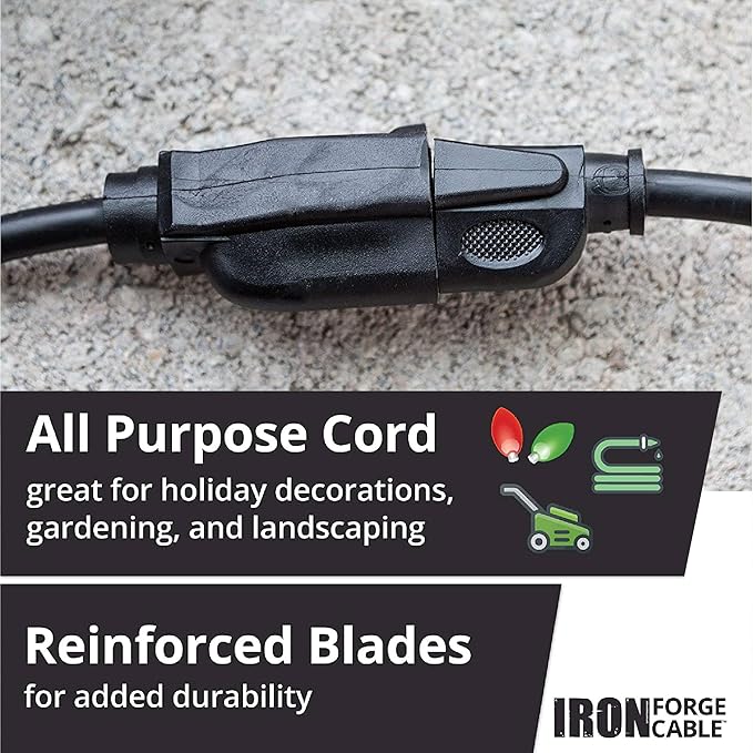 Iron Forge Cable 100 ft Outdoor Extension Cord - Image 3