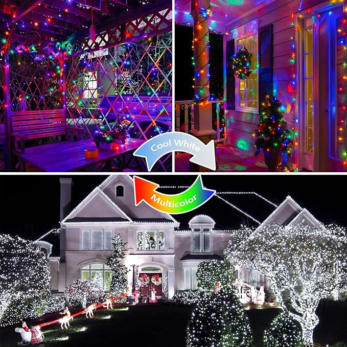 75.8 FT 200 LED Color Changing Christmas String Lights - Image 5