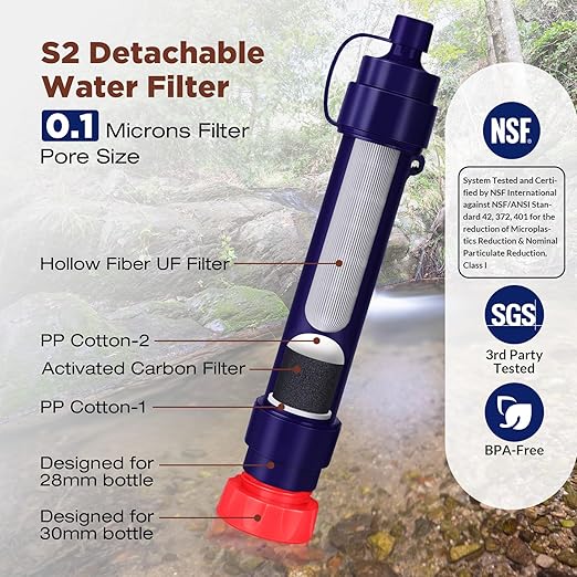 Membrane Solutions Gravity Water Filter 1 Gallon, NSF/ANSI 42&372&401 Certified - Image 4