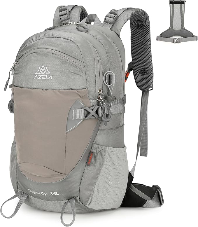 35L Hiking Backpack Detachable Frame Backpack by W+WINTMING