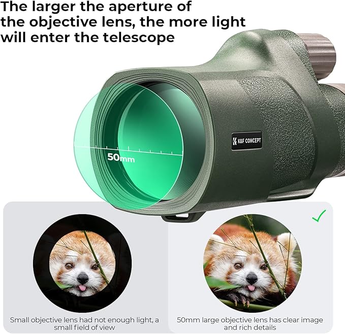 K&F Concept® 12X50 Monocular Telescope - Image 3