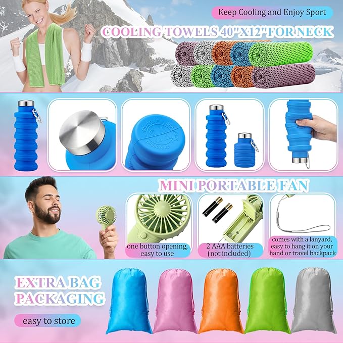 10 Set Theme Park Necessities Cruise Ship Accessory Kit Collapsible Water - Image 4