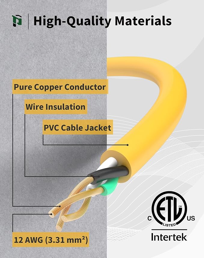 25Ft 12 Gauge Outdoor Extension Cord - Image 3