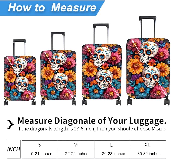 Luggage Cover Protector for 26-28 Inch Suitcases, TSA Approved Elastic Travel - Image 2