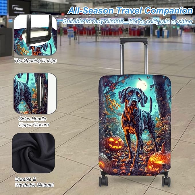 Luggage Cover Protector for 22-24 Inch Suitcases, TSA Approved Elastic Travel - Image 3