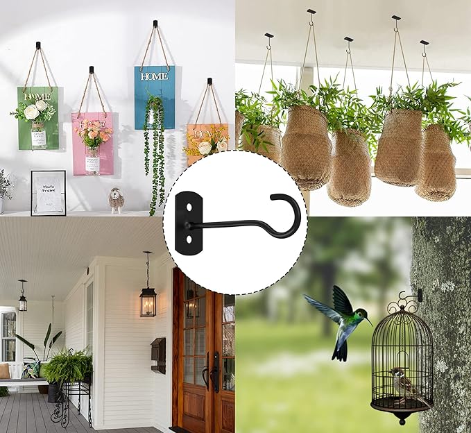 6in Hanging Plant Hooks 4Pack Ceiling Hooks - Image 7