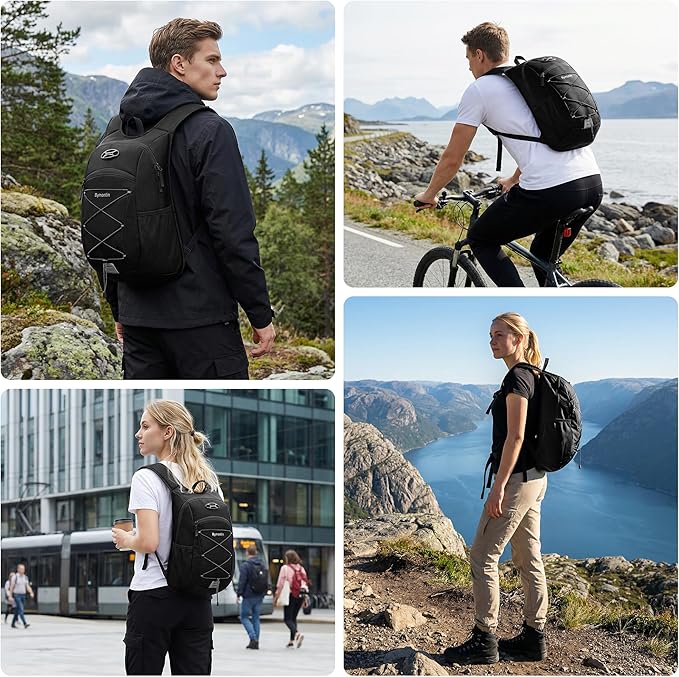 Ultra-Light Soft Daypack 15L/20L, Cushioned Breathable Back Panel Backpack - Image 7