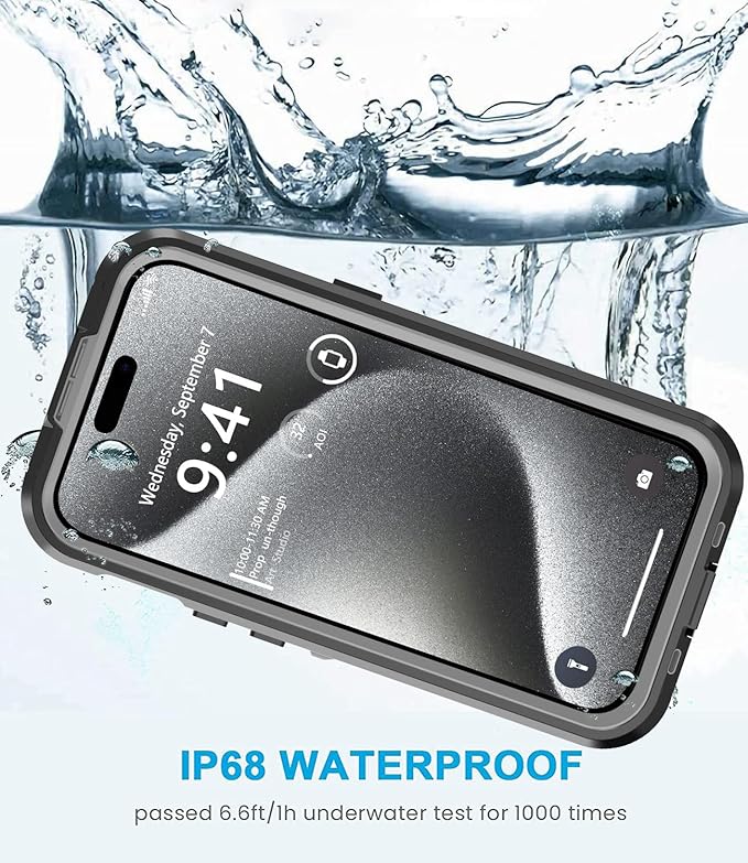 for iPhone 15 Pro Max Case Waterproof, Shockproof Dustproof IP68 Waterproof - Image 3