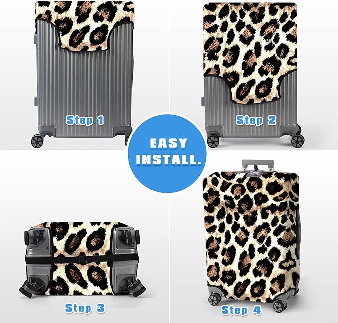Luggage Cover Protector for 22-24 Inch Suitcases, TSA Approved Elastic Travel - Image 6