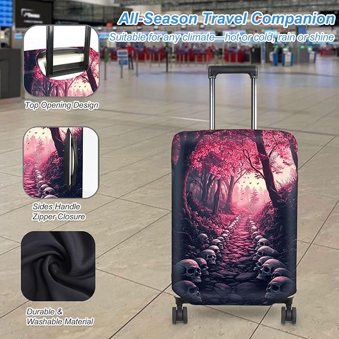 Luggage Cover Protector for 22-24 Inch Suitcases, TSA Approved Elastic Travel - Image 3