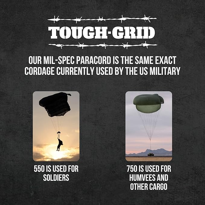 TOUGH-GRID 550 Paracord, Type III Mil-Spec Nylon Rope - 100 Ft Digi-Camo - Image 5