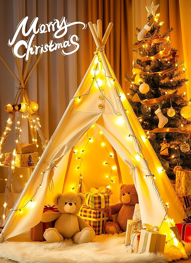 Brightown Clear Christmas String Lights 50 Count 10 Feet Incandescent Bulb Mini - Image 3