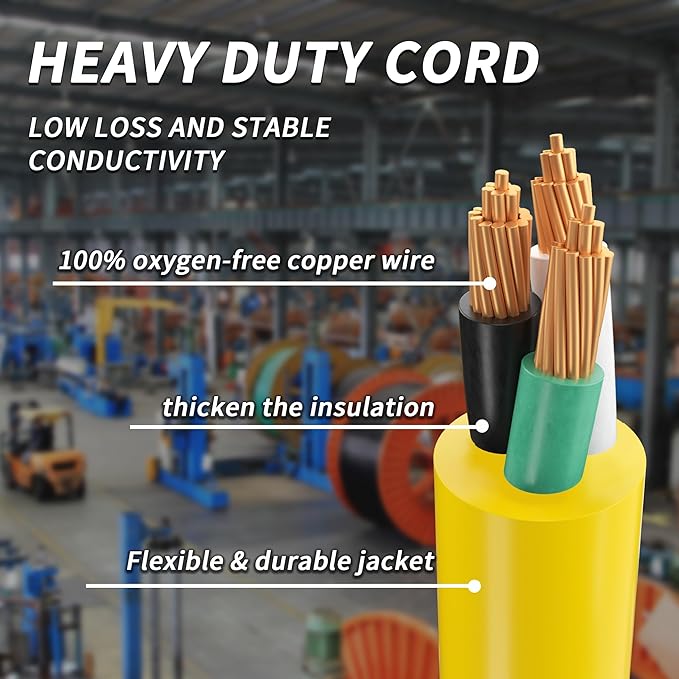 PlugSaf 15 FT 10 Gauge Outdoor Extension Cord - Image 3