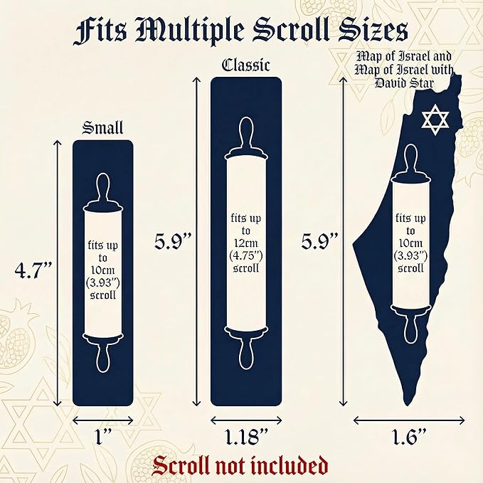 Genesis Mezuzah for Door – Modern Acrylic Mezuzah Case Without Kosher Scroll – - Image 4