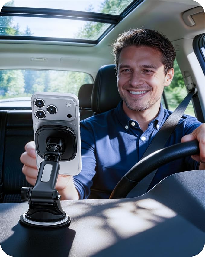 APPS2Car for MagSafe Car Mount, Dashboard & Windshield Suction Cup Holder - Image 2
