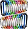 STURME 2" Aluminum D Ring Carabiners Clip D Shape Spring Loaded Gate Small by STURME