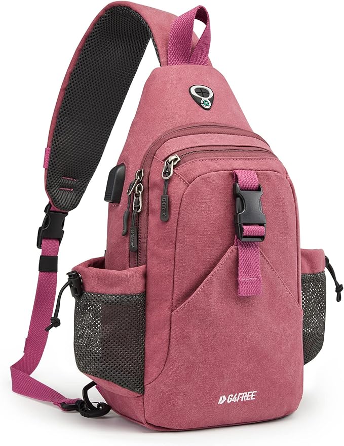 G4Free Canvas Sling Bag Crossbody Backpack by G4Free