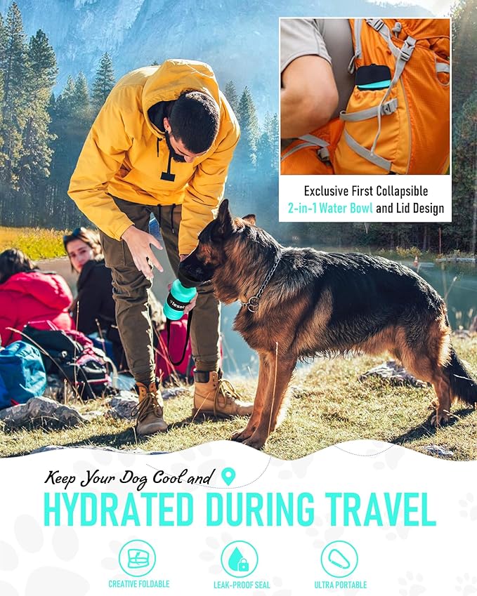 lesotc Dog Water Bottle, Portable Water Dispenser - Image 5