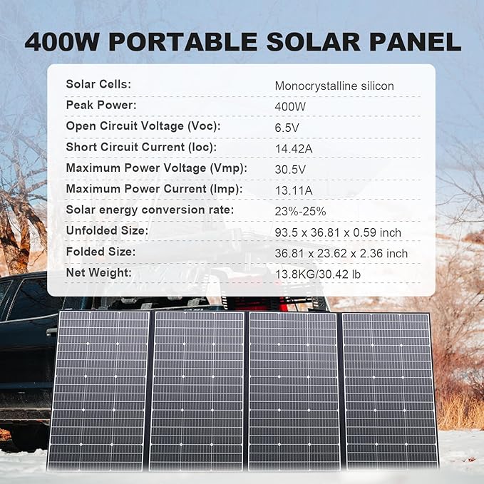 ALLPOWERS SP037 400 watt Solar Panel Foldable Portable Solar Charger - Image 2
