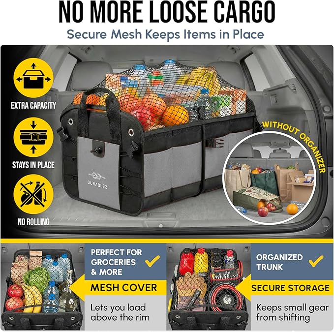 3-Section Modular Trunk Organizer XL – Car Storage - Image 6
