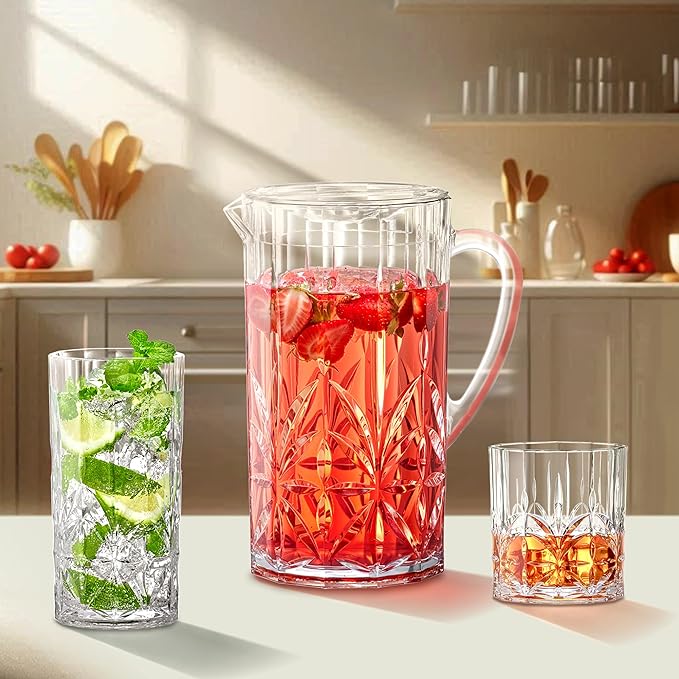 Amazing Abby - Vika - 18-Ounce Plastic Highball Glasses, Plastic Cocktail - Image 3