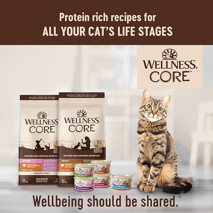 Wellness CORE Adult Dry Cat Food, Grain Free Kibble, Turkey and Duck Recipe - Image 8