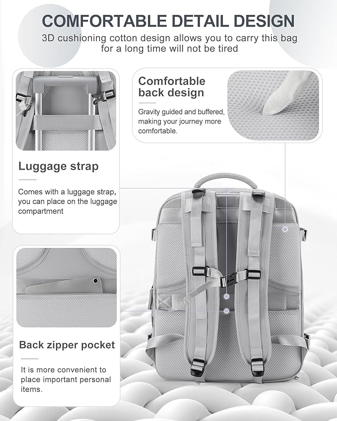 coowoz Large Travel Backpack Carry On - Image 5